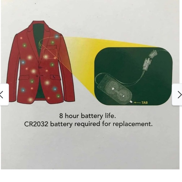 Christmas Light Up Suit Life of the Party Men's Ugly Suit Costume Large - Picture 2 of 15